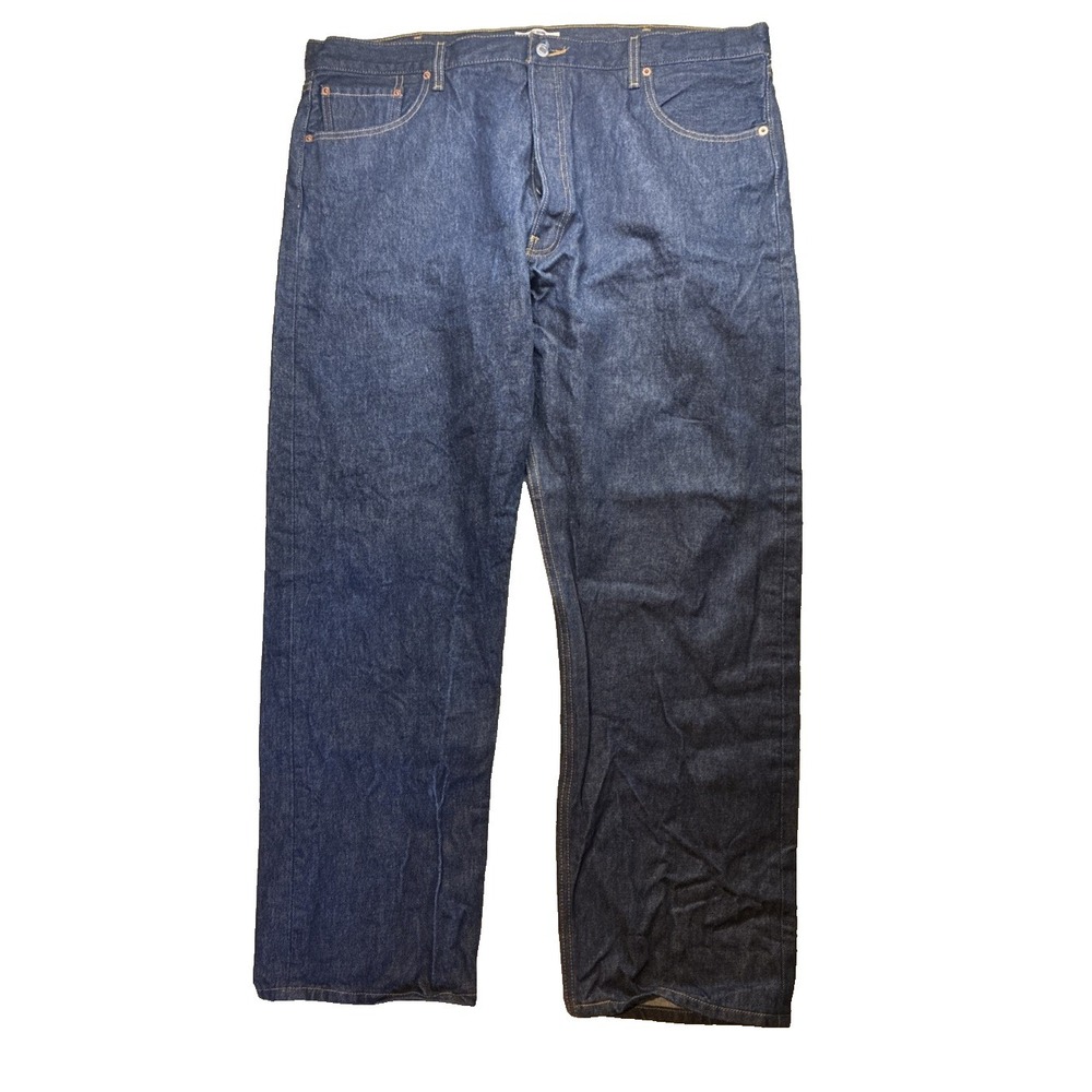 Levis 501XX Jeans Mens Tag 44x32 (Fit 44x31) Button Fly Dark Wash Made in Mexico